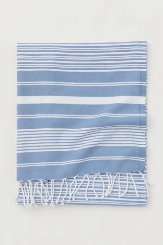 Katya Peştemal %100 Pamuk Banyo Havlusu-Mavii - 1