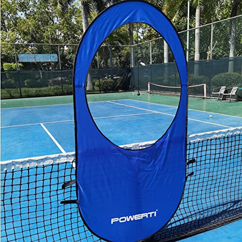 Mashg'ulot uchun katlanadigan pop-up tennis nishonlari ko'k rangda bir paket - 5