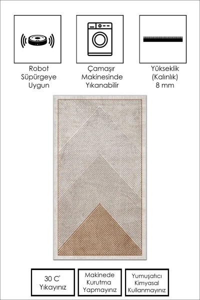 Mashinada Yuvish Mumkin Bo'lmagan Silliq Taglik Dog'i Tutishiga Qarshi Yotoq Xonasi Gilami Oshxona Gilami va Yo'lak - 8