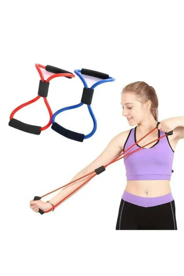 Mashq qilish Sport Plitalari Qarshilik Tasmasi Pilates Arqoni Gimnastika Rezinasi - 4