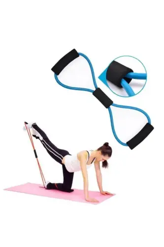 Mashq qilish Sport Plitalari Qarshilik Tasmasi Pilates Arqoni Gimnastika Rezinasi - JETFAST (1)