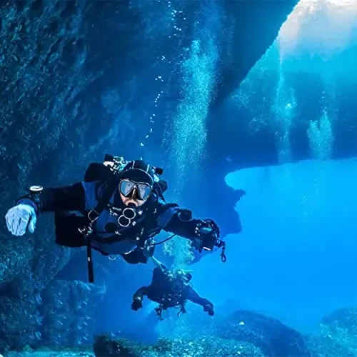 Маска для снорклинга, панорамная HD маска для плавания, маска для подводного плавания с защитой от запотевания, маска для дайвинга из закаленного стекла, маска для плавания для взрослых и молодежи с носовой частью для дайвинга, снорклинга, плавания - 5