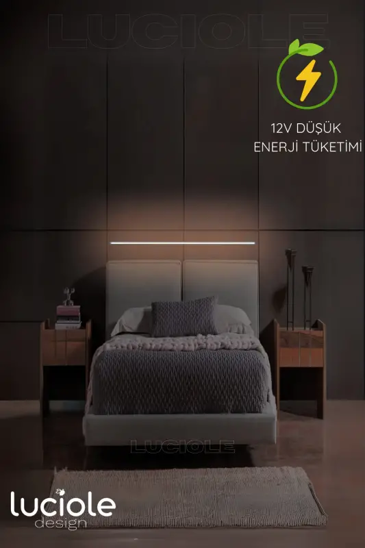 Masofadan boshqariladigan Led Lampa - Yotoq usti, Tv yoni, o'tirish xonasi - Rgb ko'p rangli Ledap21-RYEŞİL - 3
