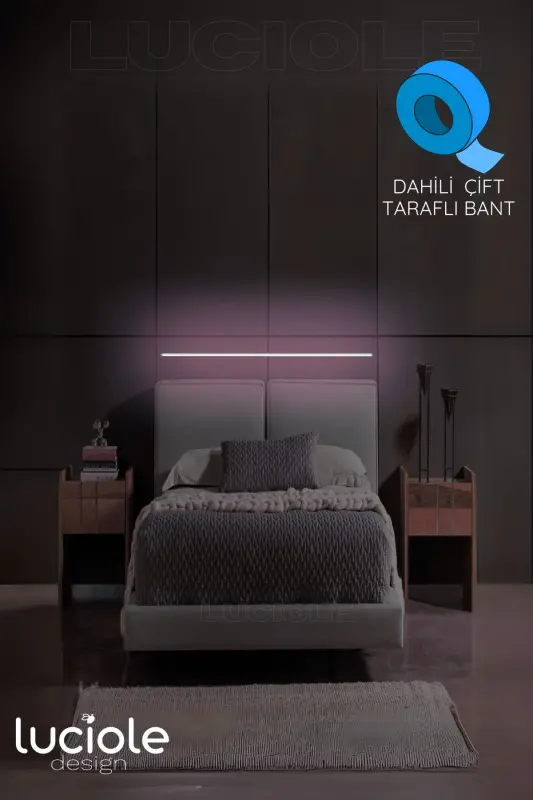 Masofadan boshqariladigan Led Lampa - Yotoq usti, Tv yoni, o'tirish xonasi - Rgb ko'p rangli Ledap21-RYEŞİL - 4