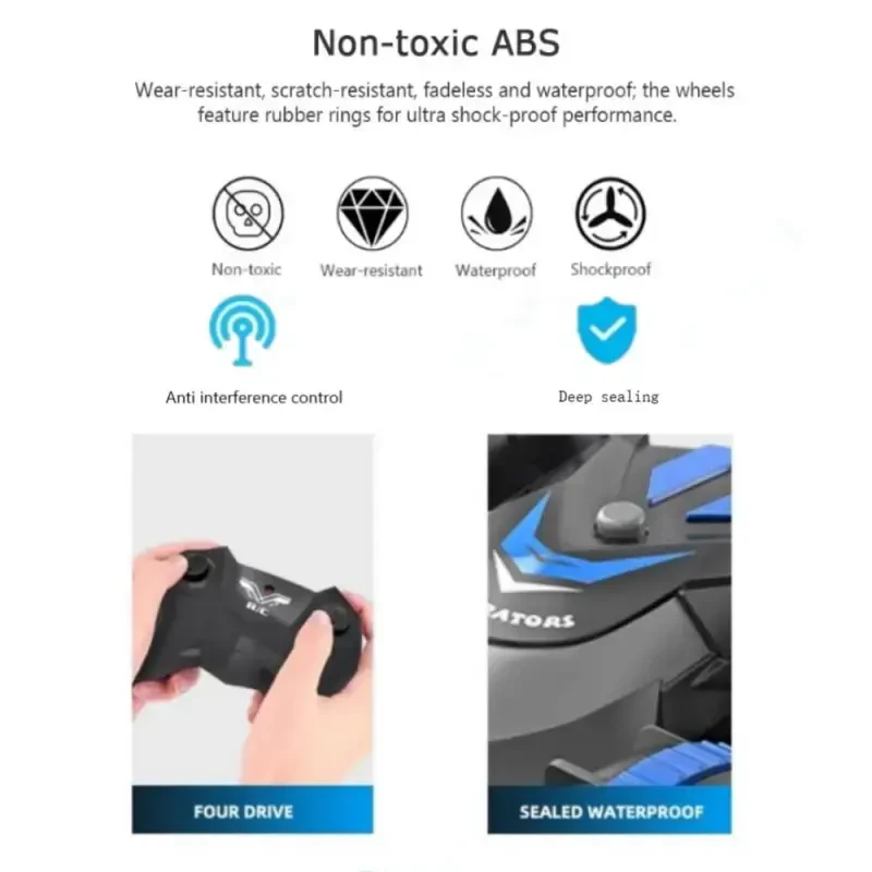 Masofadan boshqariladigan mashina, suv o'tkazmaydigan poyga, 8-12 yoshdagi o'g'il bolalar uchun o'yinchoqlar, o'g'il bolalar uchun sovg'alar - 5