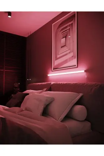 Masofadan boshqariladigan Rgb to'liq rangli abajur devor chiroqi tungi chiroq - Rgb modeli 150 sm - 5