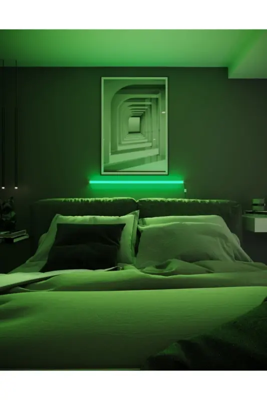 Masofadan boshqariladigan Rgb to'liq rangli abajur devor chiroqi tungi chiroq - Rgb modeli 150 sm - 8