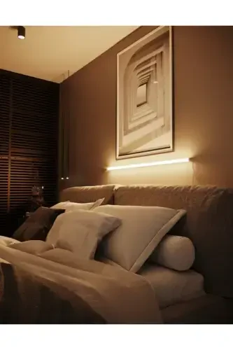 Masofadan boshqariladigan Rgb to'liq rangli abajur devor chiroqi tungi chiroq - Rgb modeli 150 sm - 3