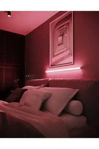 Masofadan boshqariladigan Rgb to'liq rangli abajur devor chiroqi tungi chiroq - Rgb modeli 150 sm - 5