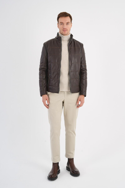 Massimo Kahverengi Deri Mont-Kahverengi - 4