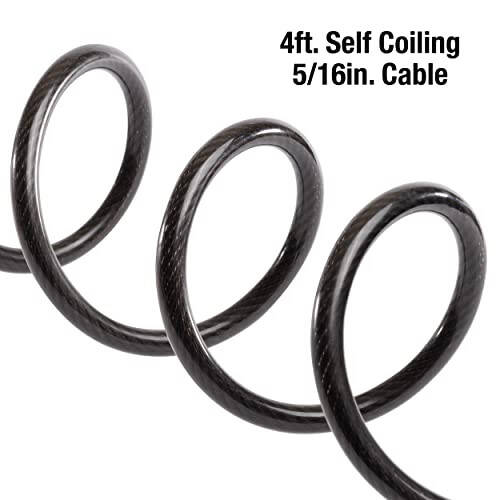 Master Lock Bike Lock Cable with Combination Black, 8143D - 4