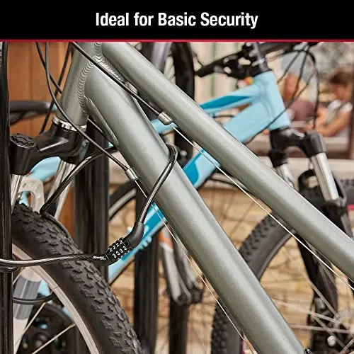 Master Lock Bike Lock Cable with Combination Black, 8143D - 3