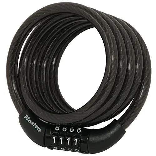 Master Lock Bike Lock Cable with Combination Black, 8143D - 5