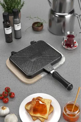 Master Toaster Granite Cast Iron Stove Top Hand Toast Machine St-101 - 7