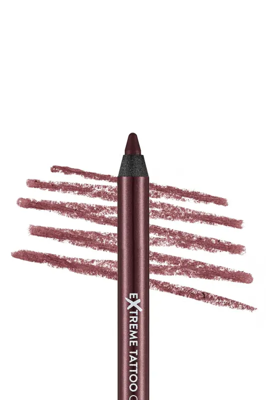 Mat Kalıcı Göz Kalemi (BORDO) - Extreme Tattoo Gel Pencil - 005 Very Berry - 8682536028875-Bordo - 4
