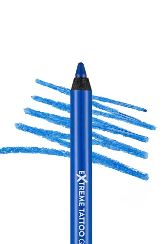 Mat Kalıcı Göz Kalemi (MAVİ) - Extreme Tattoo Gel Pencil - 012 Blue Dream - 8682536041195-012 BLUE DREAM - 4
