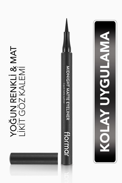 Mat Likit Kalem Eyeliner (SİYAH) - 6