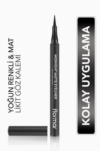 Mat Likit Kalem Eyeliner (SİYAH) - Midnight Matte Eyeliner - 001 Black - 8690604532292 - 001 BLACK - 1