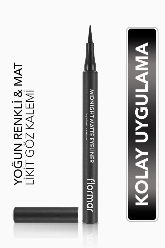 Mat Likit Kalem Eyeliner (SİYAH) - Midnight Matte Eyeliner - 001 Black - 8690604532292 - 001 BLACK - 1