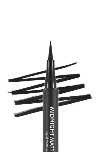 Mat Likit Kalem Eyeliner (SİYAH) - Midnight Matte Eyeliner - 001 Black - 8690604532292 - 001 BLACK - 2