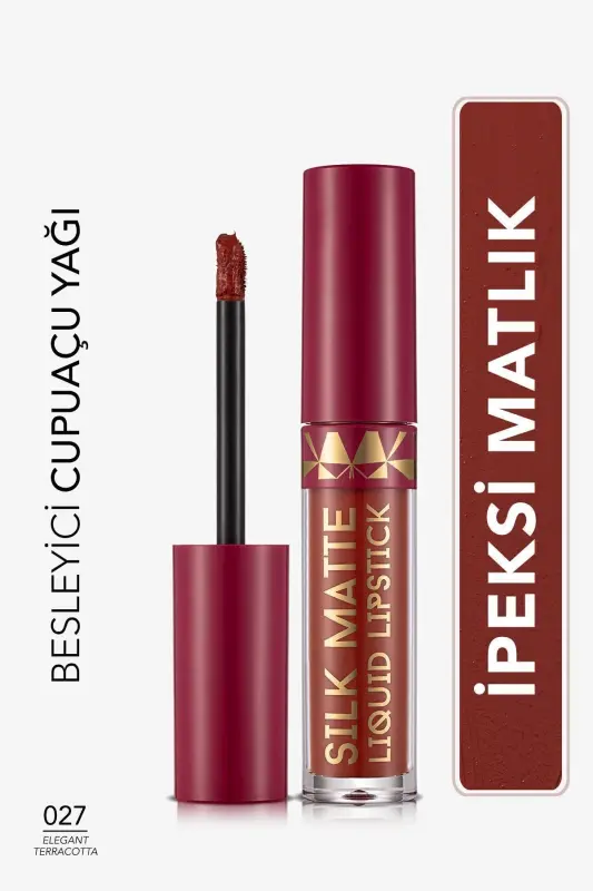 Mat Likit Ruj - Silk Matte Liquid Lipstick Elegant Terracotta 027 8690604634675-27 ELEGNT TERRCTT - FLORMAR