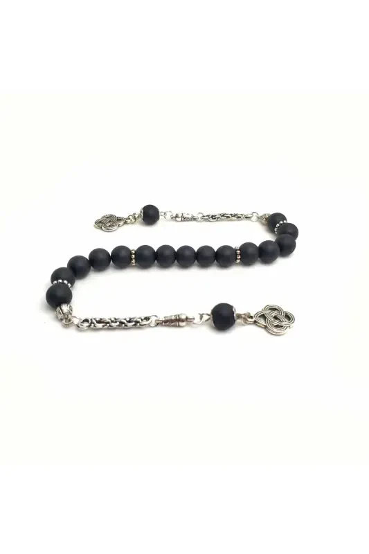 Mat Onyx Natural Stone Zaza Model Rosary Natural Stone Rosary-Black Mat Onyx - 1