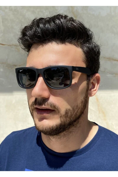 Mat Qora Polarizatsiya Qilingan Erkaklar Quyosh Ko'zoynagi Rb 4165 622/t3 54-16 145 - RAY-BAN (1)