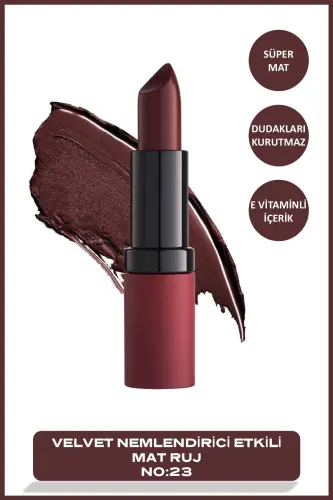МАТ РУЖ - VELVET MATTE LİPSTİCK NO: 23--R 