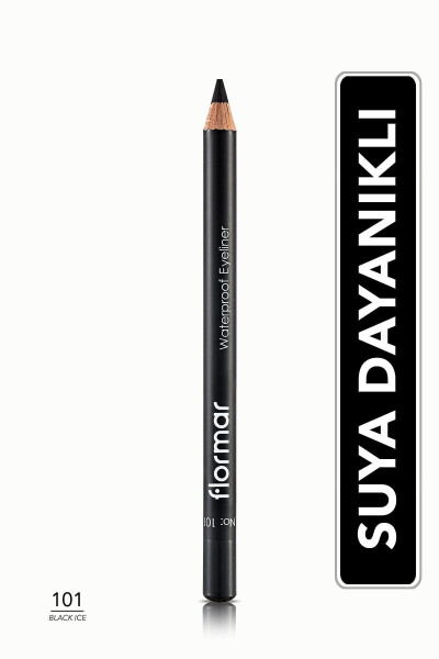 Mat tug'atishli suv o'tkazmaydigan ko'z qalam (QORA) - Waterproof Eyeliner - 101 Black Ice - 8690604109012 - 6