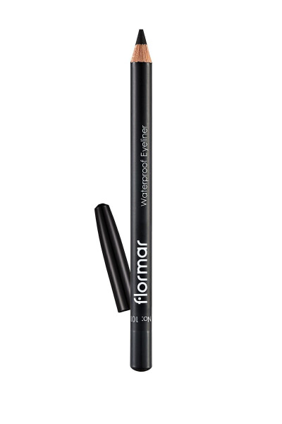 Mat tug'atishli suv o'tkazmaydigan ko'z qalam (QORA) - Waterproof Eyeliner - 101 Black Ice - 8690604109012 - FLORMAR (1)