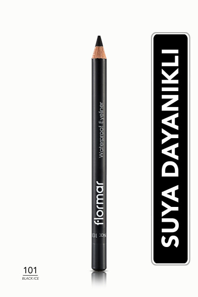 Mat tug'atishli suv o'tkazmaydigan ko'z qalam (QORA) - Waterproof Eyeliner - 101 Black Ice - 8690604109012 - 11