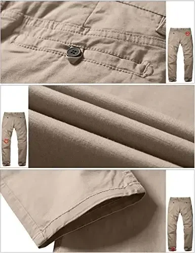 Match Men's Slim Tapered Stretchy Casual Pants - 5