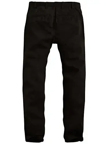 Match Mens Slim Tapered Flat Front Casual Pants - 4
