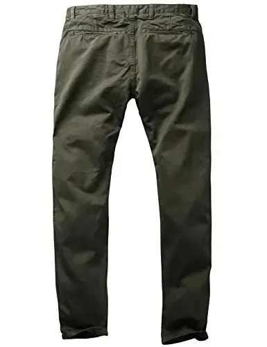 Match Mens Slim Tapered Flat Front Casual Pants - 4