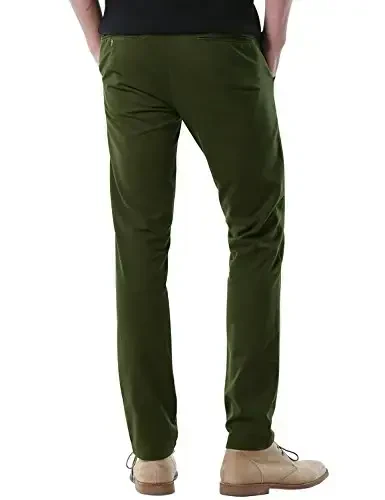 Match Men's Slim Tapered Stretchy Casual Pants #8105 - 2
