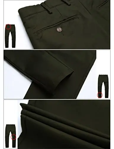 Match Men's Slim Tapered Stretchy Casual Pants #8105 - 6