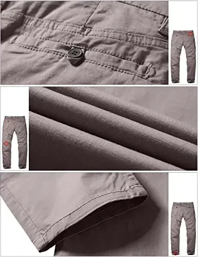 Match Men's Slim Tapered Stretchy Casual Pants #8105 - 5