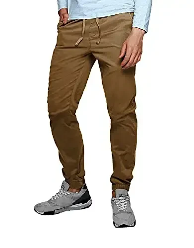 Match Men's Chino Jogger Pants - 1