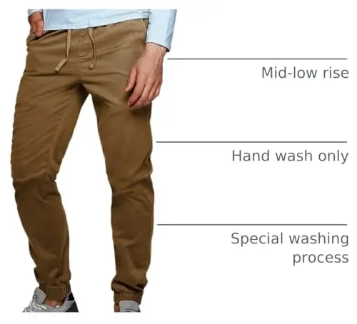 Match Men's Chino Jogger Pants - 4