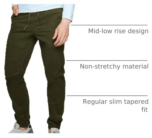Match Men's Chino Jogger Pants - 3