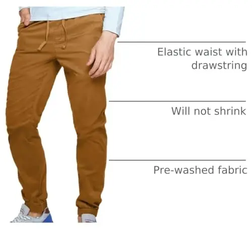 Match Men's Chino Jogger Pants - 4