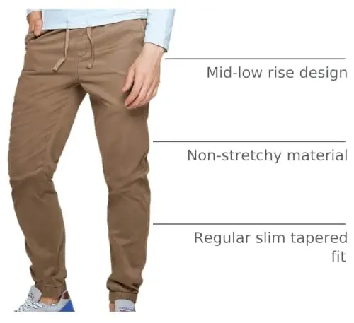 Match Men's Chino Jogger Pants - 4