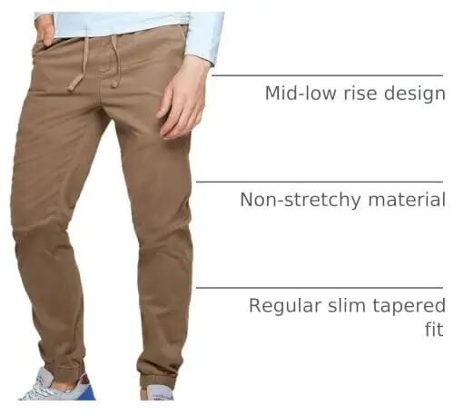 Match Men's Chino Jogger Pants - 4