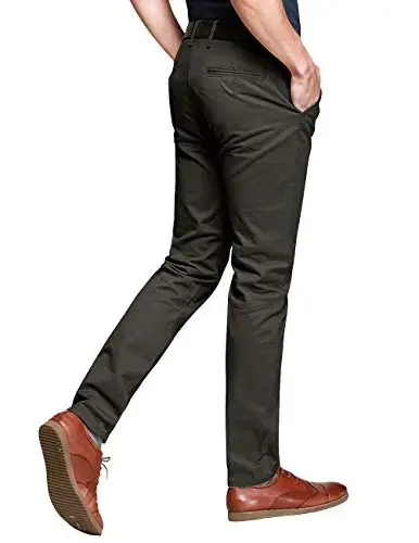 Match Mens Regular-Fit Casual Flat Front Chino Pants | Straight Leg, 100% Cotton, 5-Pocket Design, Office Wear, Weekend Casual, Daily Wear,Twill Fabric - MATCH (1)
