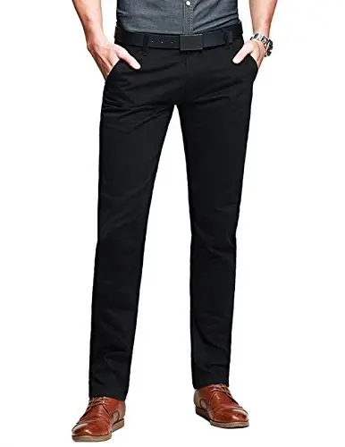Match Mens Regular-Fit Casual Flat Front Chino Pants | Straight Leg, 100% Cotton, 5-Pocket Design, Office Wear, Weekend Casual, Daily Wear,Twill Fabric 