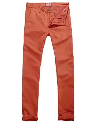 Match Mens Regular-Fit Casual Flat Front Chino Pants | Straight Leg, 100% Cotton, 5-Pocket Design, Office Wear, Weekend Casual, Daily Wear,Twill Fabric - 3