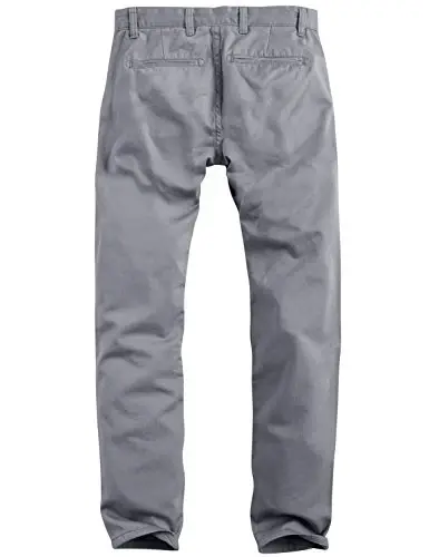 Match Mens Regular-Fit Casual Flat Front Chino Pants | Straight Leg, 100% Cotton, 5-Pocket Design, Office Wear, Weekend Casual, Daily Wear,Twill Fabric - 5