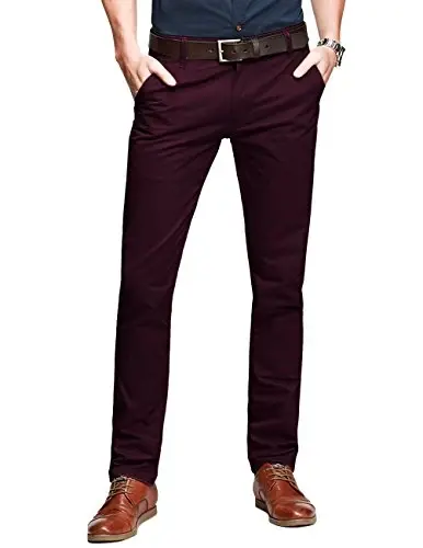 Match Mens Regular-Fit Casual Flat Front Chino Pants | Straight Leg, 100% Cotton, 5-Pocket Design, Office Wear, Weekend Casual, Daily Wear,Twill Fabric - 1