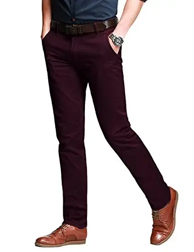 Match Mens Regular-Fit Casual Flat Front Chino Pants | Straight Leg, 100% Cotton, 5-Pocket Design, Office Wear, Weekend Casual, Daily Wear,Twill Fabric - MATCH (1)