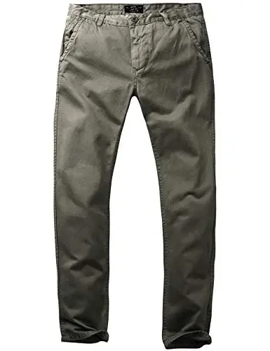 Match Mens Regular-Fit Casual Flat Front Chino Pants | Straight Leg, 100% Cotton, 5-Pocket Design, Office Wear, Weekend Casual, Daily Wear,Twill Fabric - 3